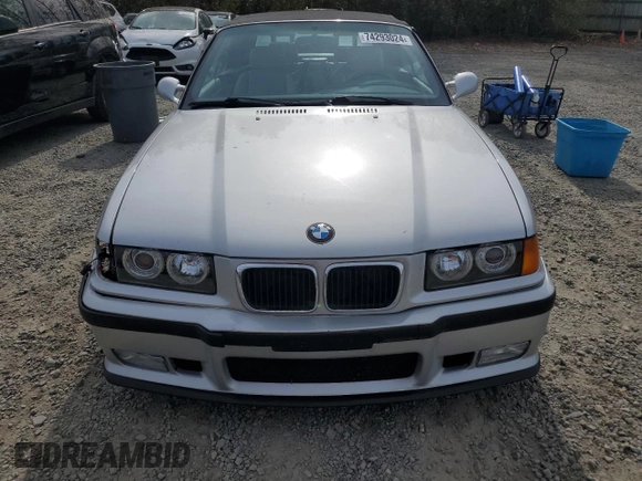 1998 BMW 3 Series M3 with VIN WBSBK0339WEC39546, listed as a Copart auction lot 74293024 with 165,192 mi miles and Salvage Title. Bid and sale history available at carsss.com. Image 5.