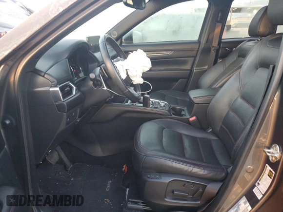 2022 Mazda CX-5 2.5 Turbo with VIN JM3KFBAY7N0647324, listed as a Copart auction lot 88488905 with 37,595 mi miles and Salvage Title. Bid and sale history available at carsss.com. Image 7.