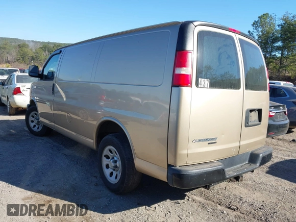 2011 Chevrolet Express Cargo with VIN 1GCSGAFX3B1170378, listed as a IAAI auction lot 41610588 with 175,177 mi miles and . Bid and sale history available at DreamBid. Image 3.