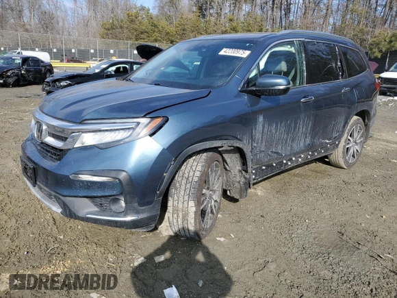 2019 Honda Pilot Touring 7-Passenger with VIN 5FNYF6H63KB094831, listed as a Copart auction lot 42200975 with 81,628 mi miles and Salvage Title. Bid and sale history available at DreamBid. Image 1.