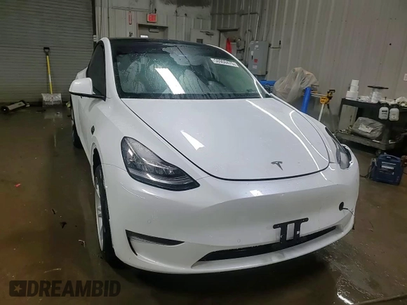 2021 Tesla Model Y Long Range with VIN 5YJYGDEE4MF231016, listed as a Copart auction lot 50908475 with 35,216 mi miles and Salvage Title. Bid and sale history available at DreamBid. Image 14.
