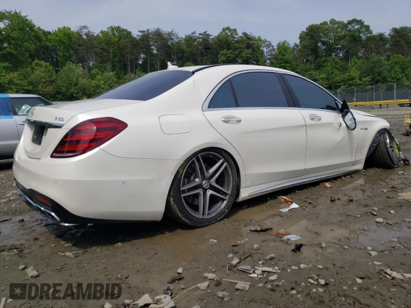 2018 Mercedes-Benz S 63 AMG with VIN WDDUG8JB7JA394237, listed as a Copart auction lot 53479713 with Not Provided miles and . Bid and sale history available at DreamBid. Image 3.
