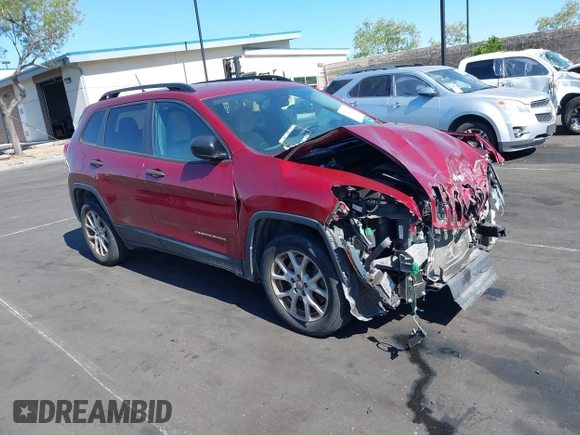 2017 Jeep Cherokee Sport z VIN 1C4PJLAB3HW559080, wystawiony jako IAAI lot #42206718 z przebiegiem 97 638 mil mil oraz . Historia ofert i sprzedaży dostępna na DreamBid. Obrazek 1.