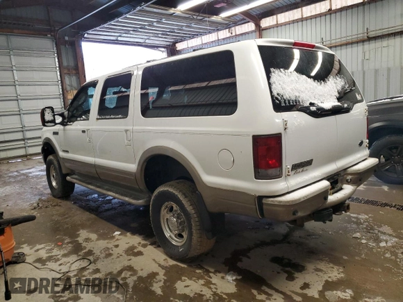 2004 Ford Excursion Eddie Bauer z VIN 1FMSU45P84EB01639, wystawiony jako Copart lot #84080724 z przebiegiem 239 334 mil mil oraz Czysty tytuł • Clean title. Historia ofert i sprzedaży dostępna na DreamBid. Obrazek 2.