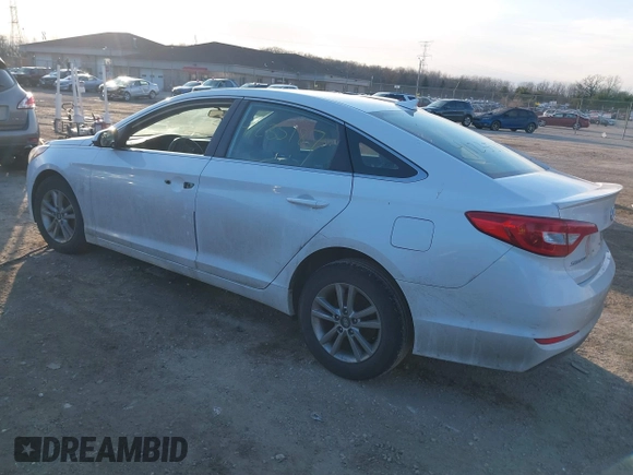 2017 Hyundai Sonata 2.4L with VIN 5NPE24AF8HH523016, listed as a IAAI auction lot 41235187 with 106,757 mi miles and . Bid and sale history available at carsss.com. Image 3.
