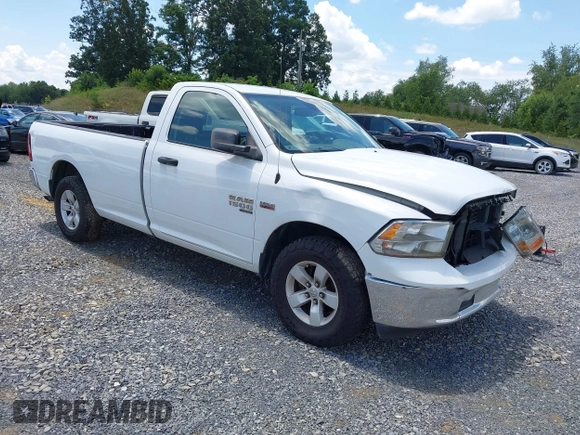 2019 Ram 1500 Tradesman z VIN 3C6JR6DT4KG561518, wystawiony jako IAAI lot #42726625 z przebiegiem 161 859 mil mil oraz . Historia ofert i sprzedaży dostępna na DreamBid. Obrazek 1.