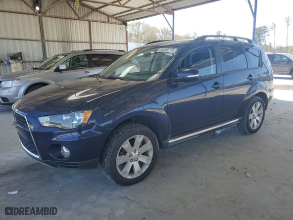 2013 Mitsubishi Outlander SE with VIN JA4JT3AW1DU020878, listed as a Copart auction lot 50308775 with 121,805 mi miles and Salvage Title. Bid and sale history available at carsss.com. Image 1.