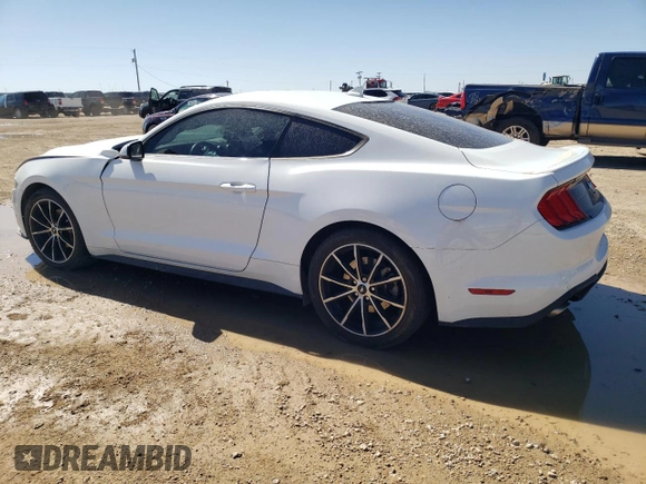 2021 Ford Mustang EcoBoost with VIN 1FA6P8TH0M5140666, listed as a Copart auction lot 48544055 with 30,823 mi miles and Salvage Title. Bid and sale history available at carsss.com. Image 2.