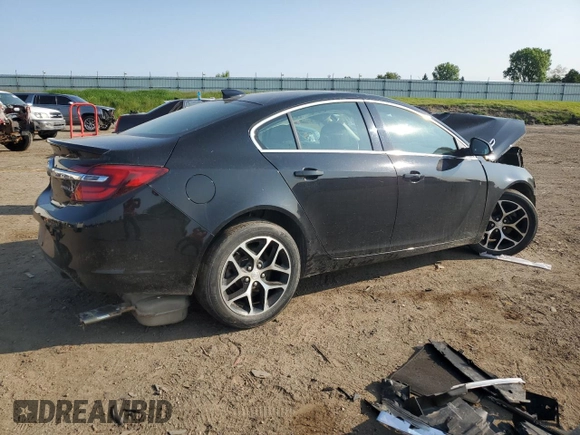 2017 Buick Regal Sport Touring with VIN 2G4GL5EX7H9130010, listed as a Copart auction lot 58614705 with 64,900 mi miles and Clean title. Bid and sale history available at DreamBid. Image 3.