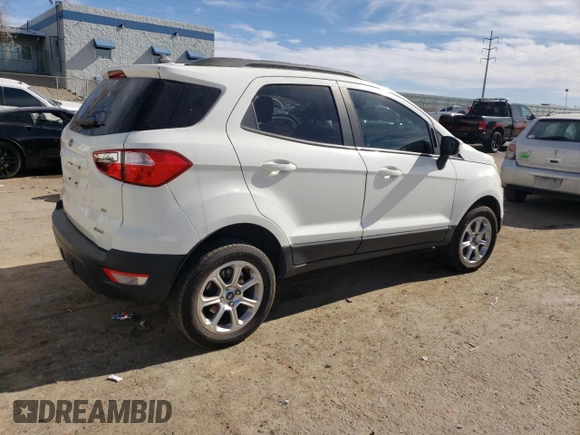 2019 Ford EcoSport SE with VIN MAJ6S3GL7KC262949, listed as a Copart auction lot 44280045 with 49,643 mi miles and Salvage Title. Bid and sale history available at carsss.com. Image 3.