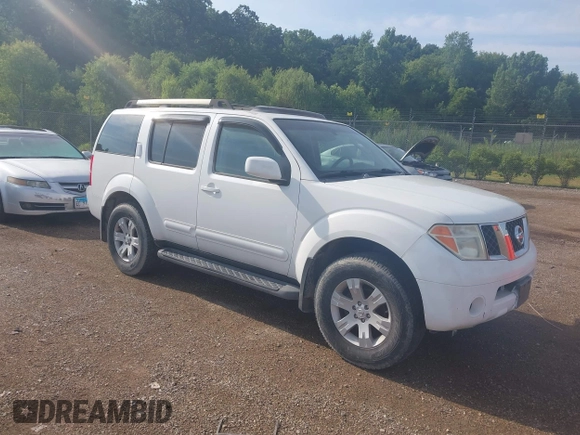 2005 Nissan Pathfinder XE with VIN 5N1AR18W05C762321, listed as a IAAI auction lot 42714252 with 149,335 mi miles and . Bid and sale history available at DreamBid. Image 1.