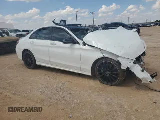 2019 Mercedes-Benz C 43 AMG with VIN 55SWF6EB4KU303646, listed as a Copart auction lot 70052434 with Not provided miles and Non repairable. Bid and sale history available at DreamBid. Image 4.