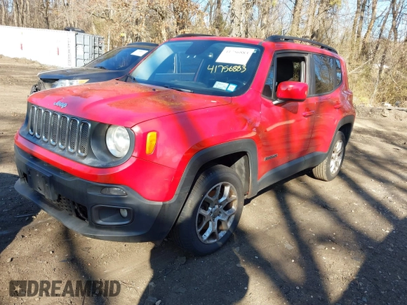 2017 Jeep Renegade Latitude with VIN ZACCJBBB5HPE81342, listed as a IAAI auction lot 41756883 with 170,407 mi miles and . Bid and sale history available at DreamBid. Image 18.