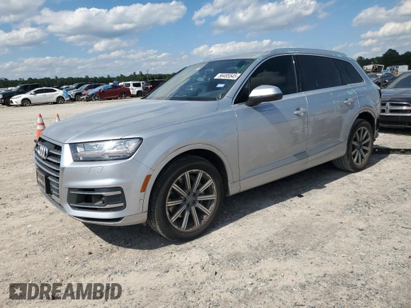 2019 Audi Q7 Prestige with VIN WA1VAAF78KD013548, listed as a Copart auction lot 56485545 with 52,308 mi miles and Salvage title. Bid and sale history available at DreamBid. Image 1.
