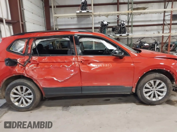 2018 Volkswagen Tiguan S with VIN 3VV0B7AX4JM019424, listed as a IAAI auction lot 41868852 with 50,889 mi miles and . Bid and sale history available at DreamBid. Image 14.