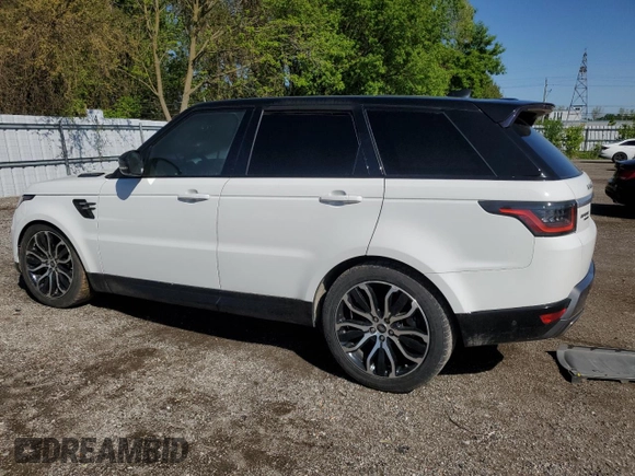 2019 Land Rover Range Rover Sport HSE with VIN SALWR2RKXKA827722, listed as a Copart auction lot 57311325 with Not provided miles and Non repairable. Bid and sale history available at DreamBid. Image 2.