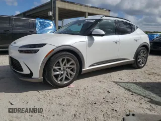 2024 Genesis GV60 Advanced with VIN KMUKCDSC0RU023280, listed as a Copart auction lot 76658184 with 1,018 mi miles and Non Repairable. Bid and sale history available at carsss.com. Image 1.