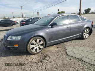 2005 Audi A6 with VIN WAUDG74F35N117616, listed as a Copart auction lot 48595275 with 166,710 mi miles and Salvage Title. Bid and sale history available at carsss.com. Image 1.