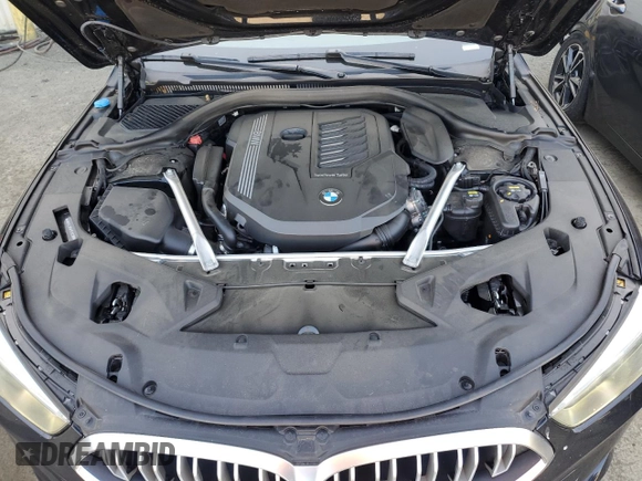 2023 BMW 8 Series 840i with VIN WBAAE2C04PCL62366, listed as a Copart auction lot 55849624 with 21,565 mi miles. Bid and sale history available at carsss.com. Image 11.