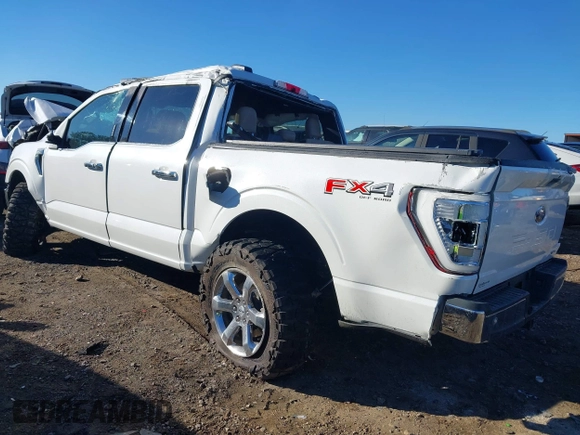 2021 Ford F-150 XL with VIN 1FTFW1E84MKD19912, listed as a IAAI auction lot 41405179 with 37,115 mi miles. Bid and sale history available at carsss.com. Image 3.