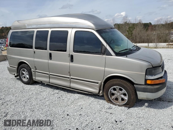 2004 Chevrolet Express Passenger z VIN 1GBFG15TX41155433, wystawiony jako Copart lot #48826455 z przebiegiem 327 969 mil mil oraz Szkoda całkowita • Salvage title. Historia ofert i sprzedaży dostępna na DreamBid. Obrazek 4.