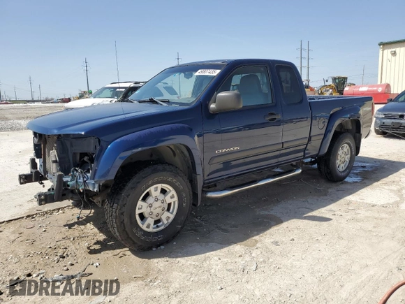2004 GMC Canyon SLE Z71 with VIN 1GTDS196248166987, listed as a Copart auction lot 49807435 with 166,408 mi miles and Salvage Title. Bid and sale history available at carsss.com. Image 1.