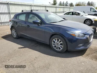 2018 Mazda 3 Sport with VIN 3MZBN1K75JM268743, listed as a Copart auction lot 54172145 with 88,647 mi miles and Salvage Title. Bid and sale history available at DreamBid. Image 4.
