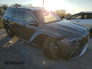 2021 Mercedes-Benz GLS with VIN 4JGFF8KE8MA564233, listed as a Copart auction lot 84046044 with 22,934 mi miles and Salvage Title. Bid and sale history available at carsss.com. Image 4.