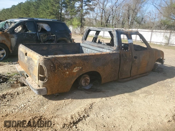 2002 Ford F-150 XL with VIN 1FTRX17232NA09345, listed as a Copart auction lot 49411175 with 0 mi miles and Salvage Title. Bid and sale history available at carsss.com. Image 3.