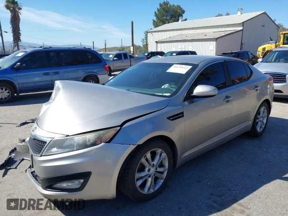 2013 Kia Optima EX with VIN 5XXGN4A7XDG128799, listed as a IAAI auction lot 41631612 with 191,124 mi miles. Bid and sale history available at carsss.com. Image 17.