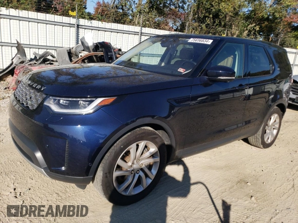 2022 Land Rover Discovery S with VIN SALRJ2EX4N2459221, listed as a Copart auction lot 75656834 with 54,672 mi miles and Salvage Title. Bid and sale history available at carsss.com. Image 1.