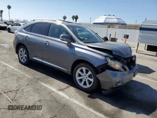 2012 Lexus RX 350 with VIN 2T2ZK1BA2CC075592, listed as a Copart auction lot 60751505 with 150,868 mi miles and Salvage title. Bid and sale history available at DreamBid. Image 4.