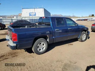 2007 Dodge Dakota SLT with VIN 1D7HW48P57S199996, listed as a Copart auction lot 80783804 with 180,220 mi miles and Salvage Title. Bid and sale history available at carsss.com. Image 3.