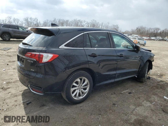 2016 Acura RDX Tech Pkg with VIN 5J8TB4H54GL019515, listed as a Copart auction lot 46230125 with 172,580 mi miles and Salvage Title. Bid and sale history available at carsss.com. Image 3.