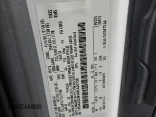 2019 Ford Transit Passenger XL with VIN 1FBAX2CM1KKA00739, listed as a Copart auction lot 58365955 with 52,725 mi miles and Salvage title. Bid and sale history available at DreamBid. Image 14.