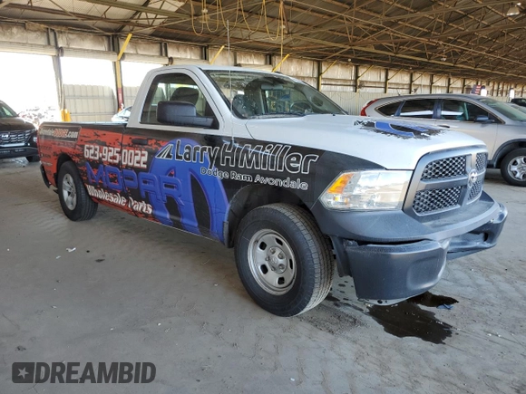 2021 Ram 1500 Tradesman with VIN 3C6JR6DGXMG512975, listed as a Copart auction lot 47954095 with 127,118 mi miles and Salvage title. Bid and sale history available at DreamBid. Image 4.