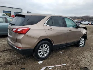 2018 Chevrolet Equinox LT with VIN 2GNAXSEV8J6234418, listed as a Copart auction lot 85531334 with 98,279 mi miles and Salvage Title. Bid and sale history available at carsss.com. Image 3.