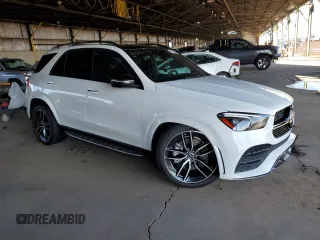 2021 Mercedes-Benz GLE 580 with VIN 4JGFB8GB3MA443409, listed as a Copart auction lot 40007224 with 26,726 mi miles and . Bid and sale history available at DreamBid. Image 4.