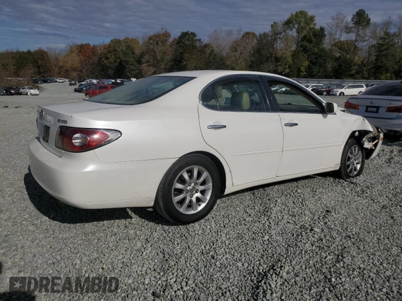 2002 Lexus ES 300 with VIN JTHBF30GX25018502, listed as a Copart auction lot 79828334 with 296,986 mi miles and Salvage Title. Bid and sale history available at DreamBid. Image 3.