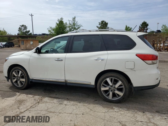 2013 Nissan Pathfinder Platinum with VIN 5N1AR2MMXDC602567, listed as a Copart auction lot 54296405 with 231,298 mi miles and Clean Title. Bid and sale history available at carsss.com. Image 2.