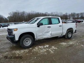 2021 Chevrolet Silverado 1500 Work Truck with VIN 1GCUYAEF6MZ240376, listed as a Copart auction lot 87889315 with 83,680 mi miles and Salvage Title. Bid and sale history available at DreamBid. Image 1.