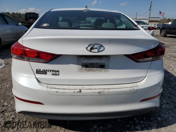 2017 Hyundai Elantra SE with VIN 5NPD74LF9HH037275, listed as a Copart auction lot 50552095 with 239,520 mi miles and Salvage title. Bid and sale history available at DreamBid. Image 6.