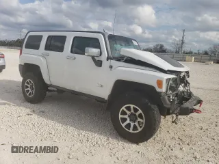 2007 Hummer H3 SUV with VIN 5GTDN13E278167626, listed as a Copart auction lot 86366074 with 128,668 mi miles and Salvage Title. Bid and sale history available at DreamBid. Image 4.