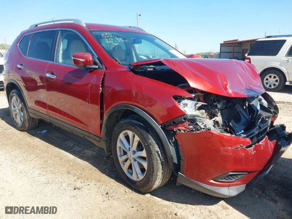 2015 Nissan Rogue S with VIN KNMAT2MT3FP515442, listed as a IAAI auction lot 41856422 with 105,939 mi miles. Bid and sale history available at carsss.com. Image 1.