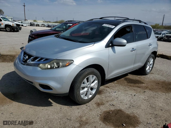 2012 Nissan Murano SL with VIN JN8AZ1MU4CW104560, listed as a Copart auction lot 51318235 with 125,928 mi miles and Salvage Title. Bid and sale history available at carsss.com. Image 1.
