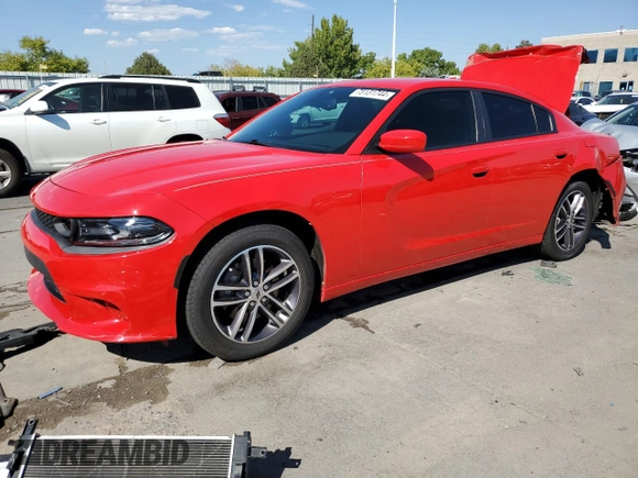 2019 Dodge Charger SXT with VIN 2C3CDXJG7KH542298, listed as a Copart auction lot 75131744 with 68,638 mi miles and Salvage Title. Bid and sale history available at DreamBid. Image 1.
