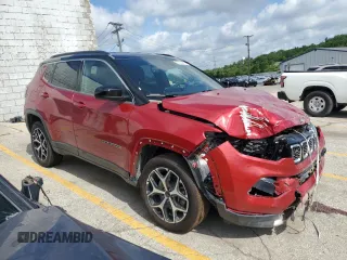 2025 Jeep Compass Limited with VIN 3C4NJDCN5ST565528, listed as a Copart auction lot 62656415 with 2,498 mi miles and Salvage title. Bid and sale history available at DreamBid. Image 4.