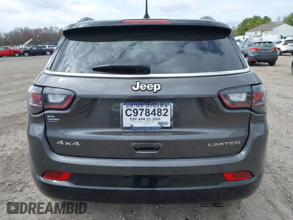 2022 Jeep Compass Limited с VIN 3C4NJDCB6NT143570, выставлен на аукционе IAAI как лот 41921627 с пробегом 26 124 миль миль и . История ставок и продаж доступна на DreamBid. Изображение 16.