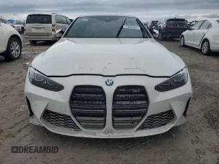 2021 BMW M4 with VIN WBS53AZ04MCG28925, listed as a Copart auction lot 73985524 with 0 mi miles and Salvage Title. Bid and sale history available at carsss.com. Image 5.