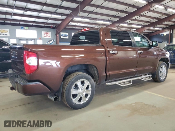 2017 Toyota Tundra Platinum with VIN 5TFAY5F1XHX653027, listed as a Copart auction lot 53504875 with 167,825 mi miles and Clean title. Bid and sale history available at DreamBid. Image 3.